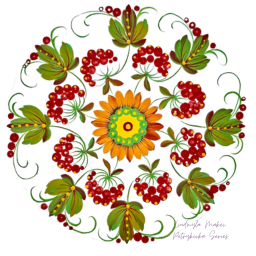 Petrykivka painting examples